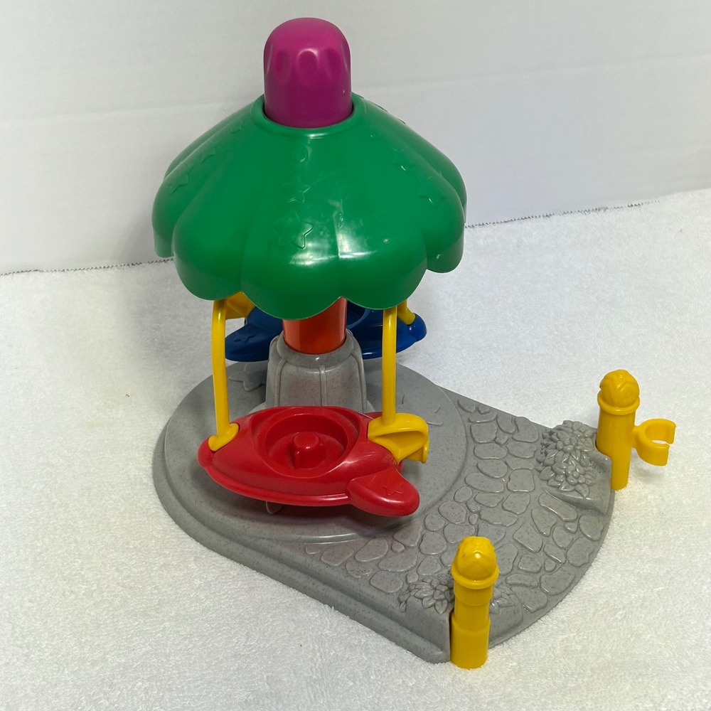 Fisher Price Little People Spin n Fly Airplane‎ Ride Carousel 2003 Mattel B0011